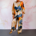 Cordelia | Stilig Satin Tvådelad Set