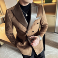 Zain | Sammet Preppy Slipskärning Slim Fit Sexknappskavaj